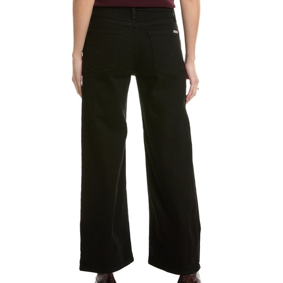 HUDSON Jeans Rosalie Black Rinse High-Rise Wide Leg Ankle Jean - Picture 3 of 10